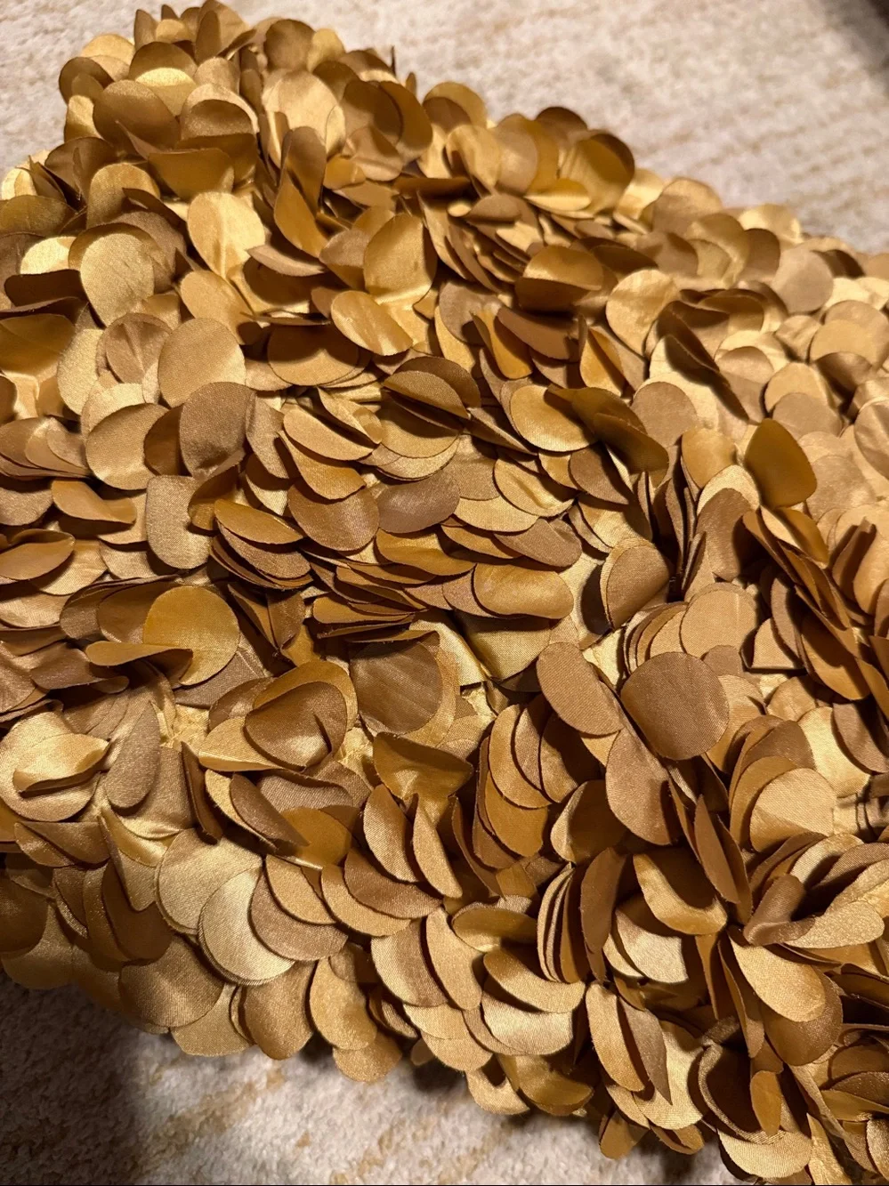 Pier 1 Gold Petal Accent Pillow